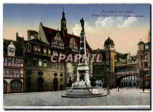 Cartes postales Frankfurt am Main Romer Und Rathaus