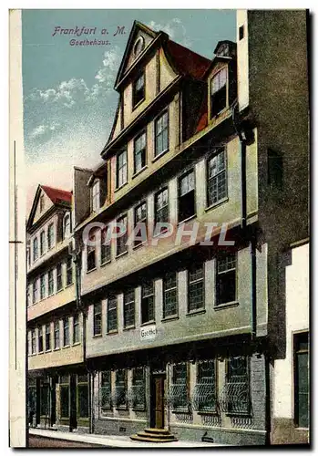 Cartes postales Frankfurt am M Goethehaus