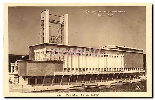 Cartes postales Paris Exposition Internationale 1937 Pavillon De La Radio