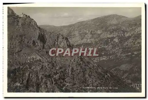 Cartes postales Gourdon et le pont du loup