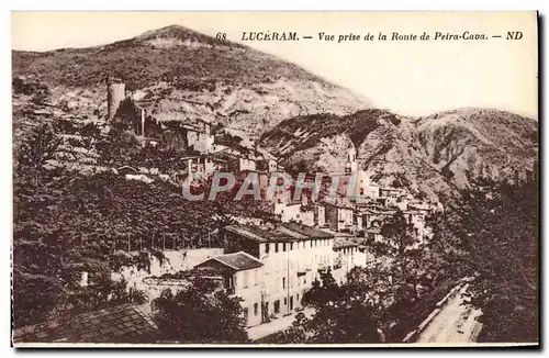 Cartes postales Luceram Vue Prise de la Route de Peira Cava