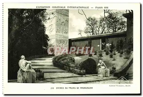 Ansichtskarte AK Exposition Coloniale Internationale Paris 1931 Entree du palais de Madagascar