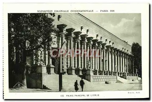 Ansichtskarte AK Expostion Coloniale Internationale Paris 1931 Palais principal de l&#39Italie