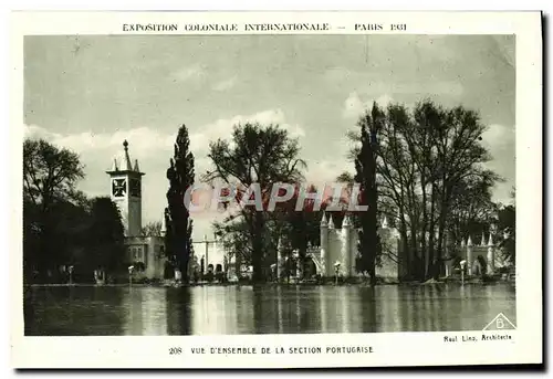 Ansichtskarte AK Expostion Coloniale Internationale Paris 1931 Vue d&#39ensemble de la section portugaise