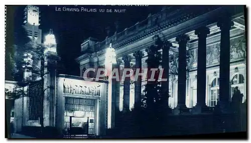 Cartes postales Paris Exposition des Arts Decoratifs 1925 Le grand palais vu de nuit