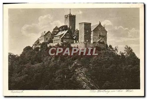 Cartes postales Eisenach Die Wartburg von Sud West