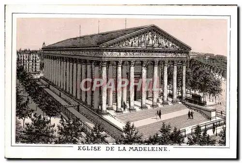 Cartes postales Madeleine Eglise Paris