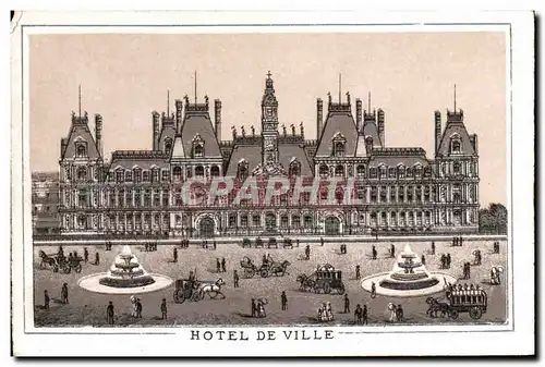 Cartes postales Paris Hotel De Ville