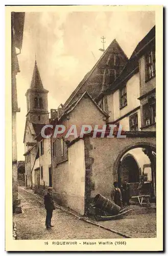 Ansichtskarte AK Riquewihr Maison Woelflin