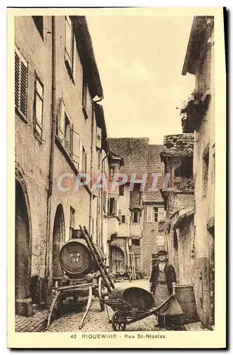 Cartes postales Riquewihr Rue St Nicolas