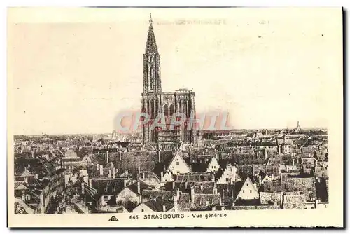 Cartes postales Strasbourg Vue generale