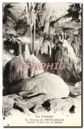 Ansichtskarte AK Grottes de Betharram Jeanne d&#39Arc sur le Bucher