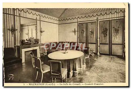 Cartes postales Malmaison La Salle du Conseil