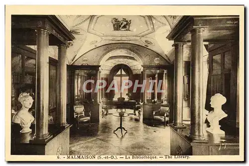 Cartes postales Malmaison La Bibliotheque