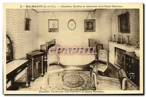 Cartes postales Malmaison Chambles et Souvenirs de la reine Hortense