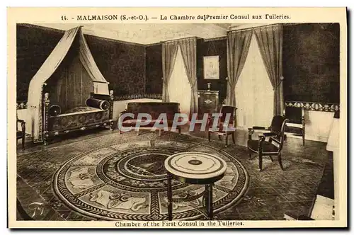 Ansichtskarte AK Malmaison La chambre du premier consul aux Tuileries