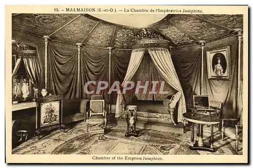 Cartes postales Malmaison Chambles de L&#39Imperatrice Josephine