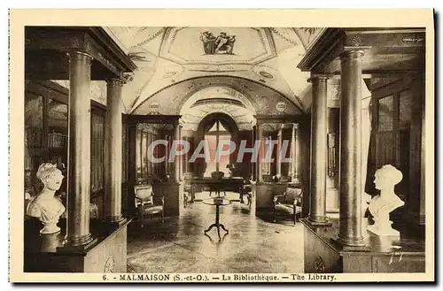 Cartes postales Malmaison La Bibliotheque