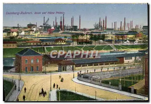 Cartes postales Duisburg Ruhrort Blick auf hutte Phonix