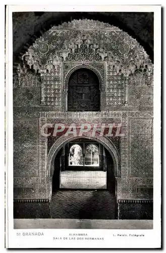 Cartes postales Granada Alhambra Sala de las Dos Hermanas