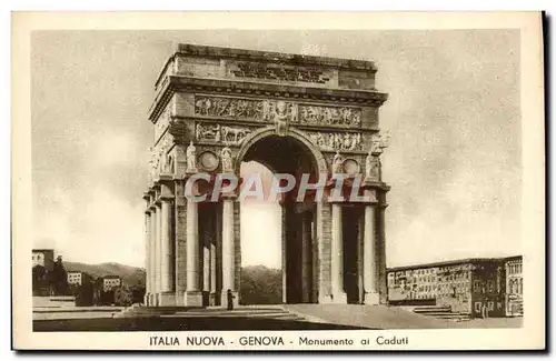 Cartes postales Italia Nuova Genova Monumento ai Caduti