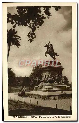 Ansichtskarte AK Italia Nuova Roma Monumento a Anita Garibaldi