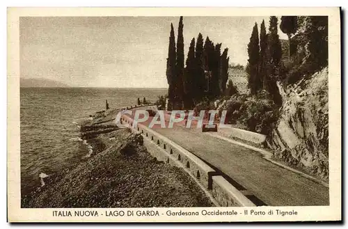 Cartes postales Italia Nuova Lago Di Garda Gardesana Occidentale Il porto di Tignale