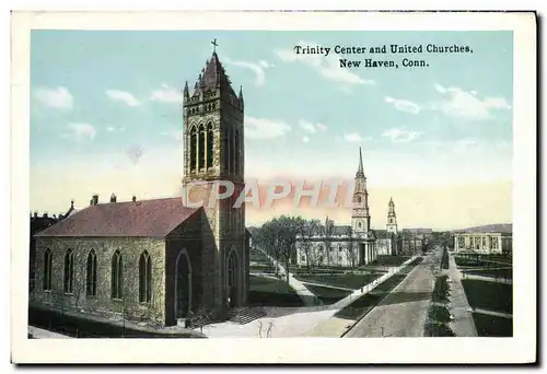 Cartes postales Trinity Center and United churches New Haven