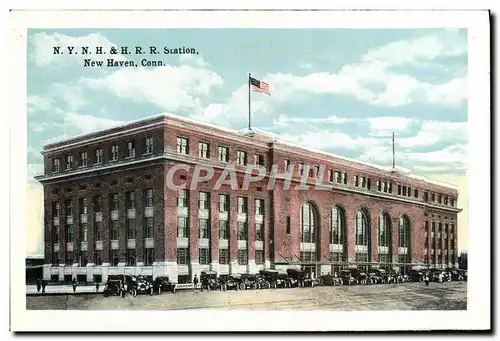 Cartes postales New Haven NYNH & HRR station