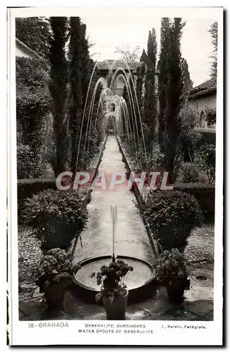 Cartes postales Granada Generalife Surtidome