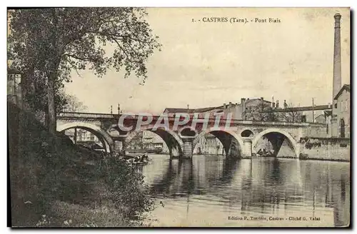 Ansichtskarte AK Castres Pont Biais