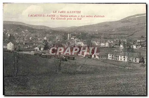 Ansichtskarte AK Lacaune les Bains Station estivale Vue generale prise au Sud Train