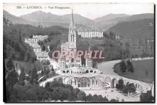 Cartes postales Lourdes Vue Plongeante