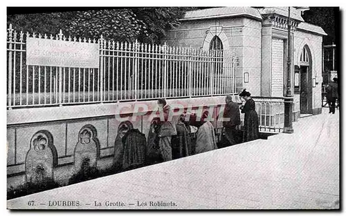 Ansichtskarte AK Lourdes La Grotte Les Robinets