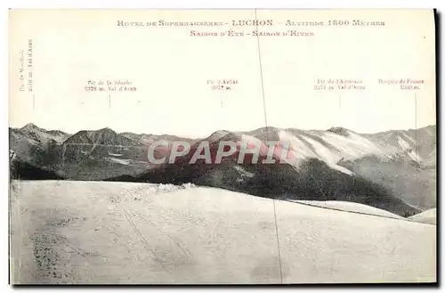 Cartes postales Hotel de Superbagneres Luchon