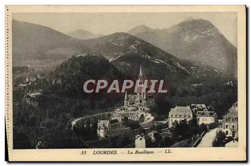 Cartes postales Lourdes La Basilique