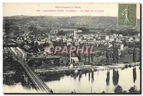 Cartes postales Capedenac Gare Le pont de la ville