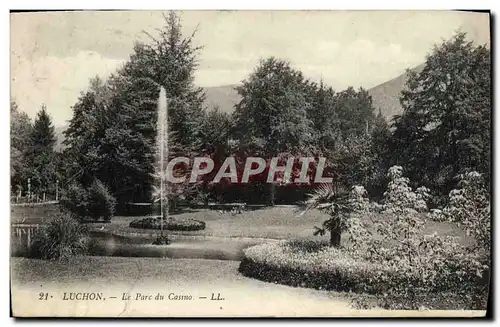 Ansichtskarte AK Luchon Le Parc du Casino