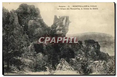 Cartes postales Montpellier le Vieux Le Cirque des Rouquettes la Chaise du Diable