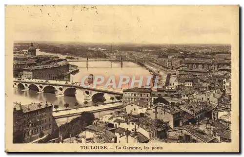 Cartes postales Toulouse La Garonne les Ponts