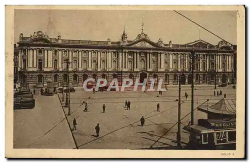 Ansichtskarte AK Toulouse Facade du capitole Hotel de ville Tramway