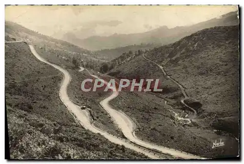 Moderne Karte Pyrenees Ariegeoises Col De Port Les lacets de la route