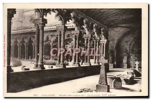 Cartes postales Toulouse Musee des Augustins Le cloitre