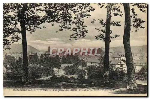 Cartes postales Bagnere de Bigorre Vue prise des allees Maintenon