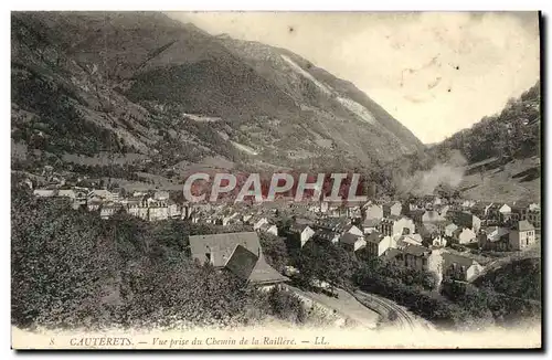 Cartes postales Cauterets Vue Prise du Chemin de la Raillere