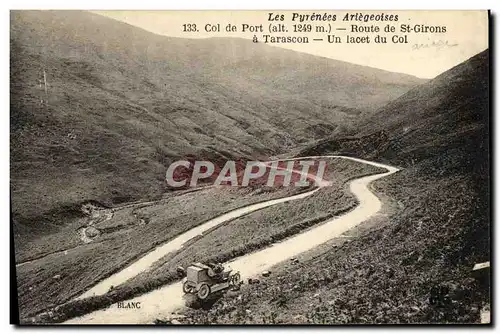 Cartes postales Col de Port Route de St Girons A Tarascon Un lacet du col