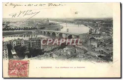 Ansichtskarte AK.Toulouse Vue Generale Sur La Garonne