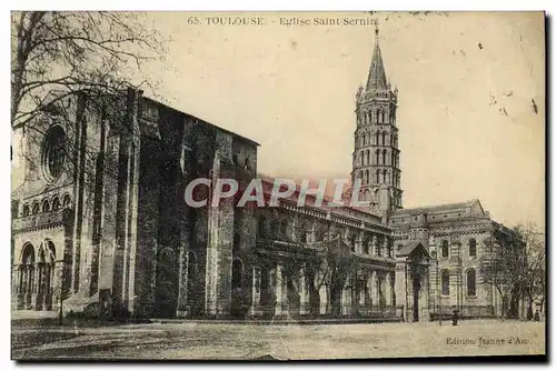 Cartes postales.Toulouse Eglise Saint Sernin