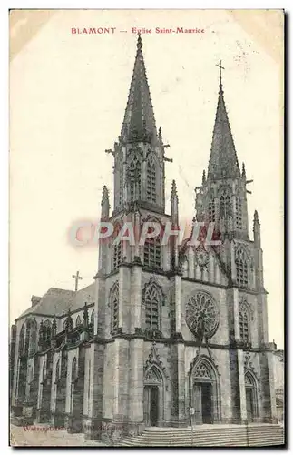 Cartes postales Blamont Eglise Saint Maurice