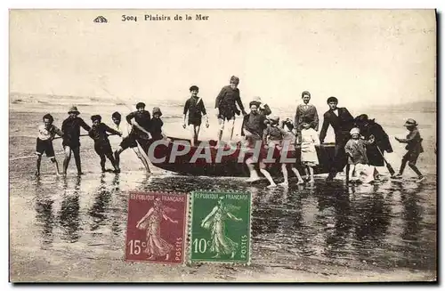 Cartes postales Plaisirs de la mer Enfants